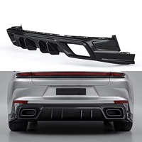 Kit aérodynamique de diffuseur arrière et spoiler de coffre en fibre de carbone sèche préimprégnée pour Porsche Panamera 976 2024+