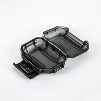 Boîte de rangement pour montres en plastique transparente antichoc GLARY, petite, de haute qualité, empilable, verrouillable, étui rigide pour outils