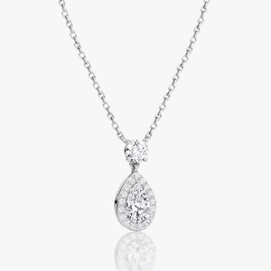 Factory Direct Sale 14k Gold Filled Pear Cut Vvs Gra Moissanite Jewelry Elegant Water Drops Necklace for Women - Product Image 5