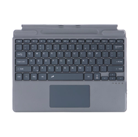 Keyboard game nirkabel lampu latar RGB Pro 9, papan ketik proyeksi mekanis 2025 untuk Microsoft Surface Pro 11 13 inci untuk Windows