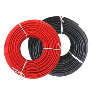 10awg 12awg cavo di alimentazione elettrica XLPE 6mm2 10mm2 16mm2 25mm2 PV DC wire singolo doppio cavo di rame stagnato cavo solare