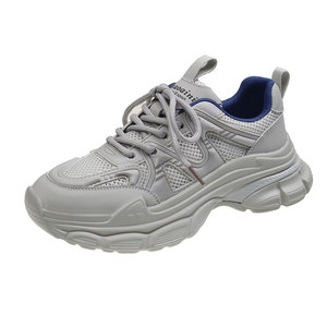Zapatillas de malla transpirables QLFashion con suela gruesa, estilo deportivo, blancas, para mujer, novedad primavera-verano 2025 - Product Image 5