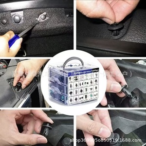 Clips de fixation automatiques 800 pièces avec ensemble d'outils 200 pièces pour la réparation et le remplacement des panneaux de carrosserie automobile - Product Image 3