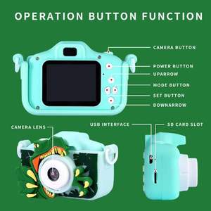 Meilleur Appareil Photo Numérique pour Enfants, Mini Caméra Vidéo HD 720p 1080p 4K, Jouet Dinosaure Dessin Animé Populaire pour Cadeau - Product Image 3