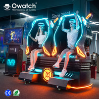 Machine de jeu VR pour enfants de parc d'attractions à 2 places, simulateur de cinéma de réalité virtuelle 9D, cabine de cinéma 9D