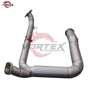 Tubo de Escape Personalizado Vortex para Porsche 718 Boxster Cayman, Colector de Escape de Acero Inoxidable con Protector Térmico - Product Image 4