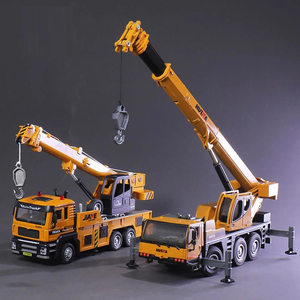 Huina 1702 kim loại di động cần cẩu 1:50 quy mô Die-cast tự động cần cẩu xây dựng xe tải gắn cẩu - Product Image 2