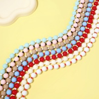 Collier de perles pour femmes, collier ras du cou en perles colorées, collier de plage surfer fait à la main, bijoux tendance, cadeau pour femmes