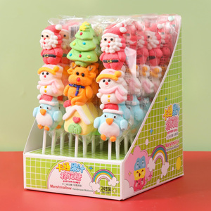 Palitos de Malvavisco con Sabor a Frutas Multicolores, con Forma de <span class=keywords><strong>Santa</strong></span> Claus, Árbol de Navidad, Reno, Muñeco de Nieve y Pingüino - Product Image 1