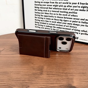 เคสโทรศัพท์ระดับพรีเมียมแบบย้อนยุคให้ความรู้สึกเหมือนหนัง PU + TPU เคสโทรศัพท์ทั้งหมดพร้อมช่องใส่บัตรสำหรับ iPhone 17 <span class=keywords><strong>Air</strong></span> 16 15 Pro <span class=keywords><strong>Max</strong></span> - Product Image 2