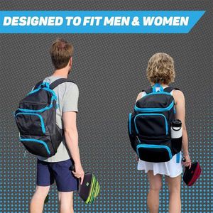 Échantillon gratuit : Sacs à dos de sport personnalisés pour raquettes de pickleball, sacs de transport pour raquettes de sport - Product Image 6