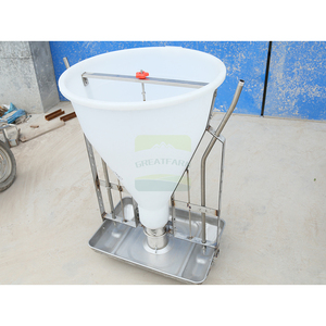 Comedero para cerdos seco y húmedo <span class=keywords><strong>de</strong></span> acero inoxidable: duradero e higiénico para uso agrícola - Product Image 6