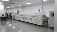 Precio de fábrica, máquina de soldadura por reflujo SMT de aire caliente sin plomo de diez zonas de doble riel, automática, para línea de producción SMT