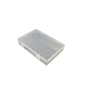 Transparent Plastic Storage <b>Box</b> Rectangle 19.4x13x3.6cm Covered For Stationery Mobile Phone Parts And Accessories - Product Image 5