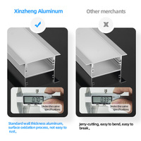 Vente flash : profilé LED en aluminium anodisé, barre lumineuse à haute dissipation thermique, profilé en aluminium intégré pour bandes LED