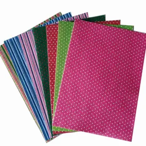 Factory Eco-friendly Different Designs Printed Felt Sheet Colorful Patterned Non Woven Fabric Printing Felt