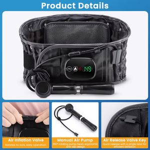 Ceinture de massage lombaire chauffante et vibrante sans fil pour soulager les douleurs dorsales et décompresser le dos - Product Image 6