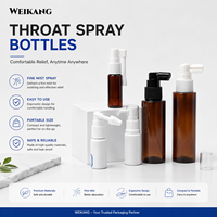 Flacon pulvérisateur pour la gorge en plastique PET médical de 30 ml, 60 ml, 100 ml, 120 ml, 150 ml avec pompe pulvérisatrice de haute qualité
