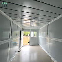 Conteneur pliable, installation rapide, maison conteneur durable et écologique de 20 pieds pour usage résidentiel avec salle de bain