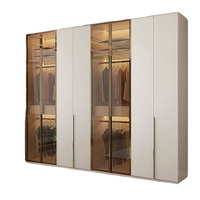 Armoire de chambre classique Designs Armoire Armoire avec miroir Ensemble de chambre Combinaison Armoire
