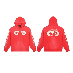 Felpa con Cappuccio alla Moda Stile Puro per Uomo, Nuova Hell Star di Alta Qualità, Casual e Ampia con Cerniera per Uomini e Donne - Product Image 5