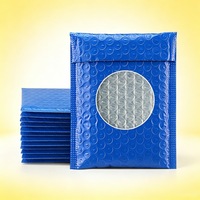 Enveloppes à bulles co-extrudées épaissies en polyéthylène mat bleu marine, film PE auto-adhésif, emballages personnalisés
