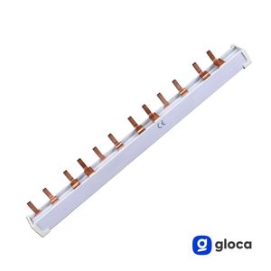 Bloc de bornes à vis Gloca 12 modules 22,5 cm 63A 4P Cuivre 220V - Product Image 3