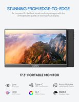 Arzopa Monitor game portabel, Arzopa 17.3 inci HDR FreeSync 1920*1080 FHD USB ponsel tiga layar Gaming Laptop