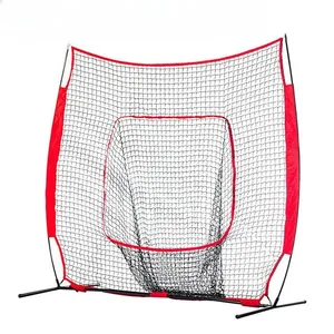 Портативная бейсбольная сетка с сумкой для переноски, тяжелая тренировочная бейсбольная клетка, сетка высокого качества, бейсбольная сетка для качки