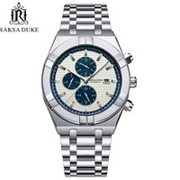 Montre mécanique automatique pour homme, boîtier en alliage, bracelet en acier inoxydable, aiguilles lumineuses, date, plusieurs sous-cadrans, montre-bracelet de style professionnel