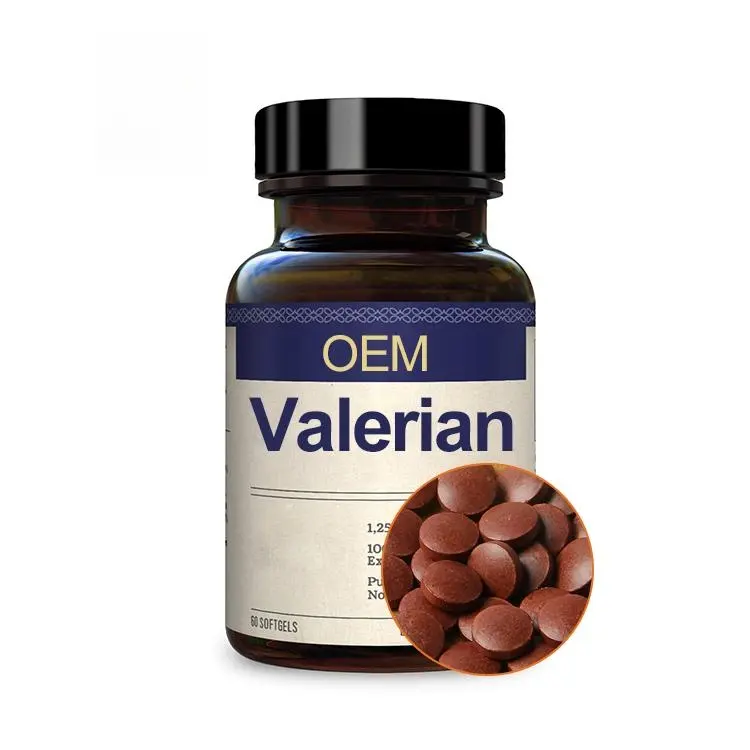 प्राकृतिक Bodybuildings Valerian गोलियाँ गोलियाँ Chewable गोलियाँ छर्रों 600mg