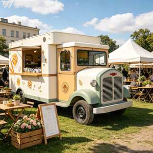 Camion de restauration électrique mobile à prix de gros avec équipement de cuisson complet pour café, barbecue et snack-bar - Product Image 1
