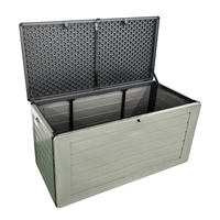 Boîte de rangement de jardin multifonctionnelle VERTAK 270L, grande capacité, pour l'extérieur, la terrasse, le jardin, pour ranger les coussins et les oreillers