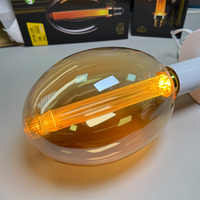 Ampoule LED décorative E27 3W, lampe à filament Edison, verre ambré, blanc chaud 1800K, éclairage rétro pour bar, café, hôtel