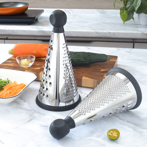 <span class=keywords><strong>Râpe</strong></span> <span class=keywords><strong>à</strong></span> fromage et rasoir <span class=keywords><strong>à</strong></span> chocolat en acier inoxydable rotatif manuel professionnel-Outil de cuisine pour la cuisson, la pizza, le décor de dessert - Product Image 3