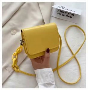 I-0270 Women's PU Leather Candy Color Fashion Clutch <b>Bags</b> Single Strap 6 Inch Crossbody <b>Small</b> Daily Outdoor Use Hasps Closure - Product Image 5