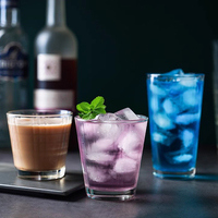 Verre à bière empilable en verre trempé gaufré à motif quadrillé pour café, jus, boissons, restaurants, bars, avec logo personnalisé – Vente en gros