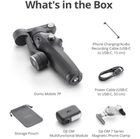 Stabilisateur portable OSMO Mobile7 Pro 3 avec extension de tige intégrée pour Vlog et téléphone – Marque Originale
