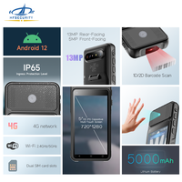 Dispositivo Biométrico de Seguridad HFSecurity PVR15 con Reconocimiento de Venas de la Palma, Rostro y Código QR, Escáner de Venas de la Palma Móvil para Pagos Digitales