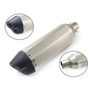 Nouveau pour moto 750, acier inoxydable, 51 mm, 60 mm, double échappement à glissière, système d'échappement arrière, silencieux - Product Image 3