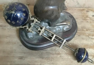 Quả Cầu Con Lắc Swinging Swinger Cobalt Màu Xanh Bóng Brass Bảng Cơ Khí Đồng Hồ Cho Bộ Sưu Tập, Trang Trí, Sửa Chữa - Product Image 4