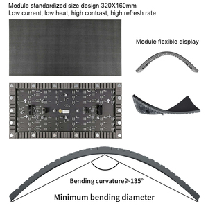 Bán buôn P2 p2.5 P3 đầy đủ màu sắc linh hoạt mềm mô-đun <span class=keywords><strong>LED</strong></span> quảng cáo hiển thị bảng điều khiển cho sân bay sử dụng - Product Image 5