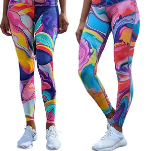 2024 grosir LOGO legging mulus de gimnasio celana olahraga pinggang tinggi gym yoga scrunch butt gym legging untuk wanita