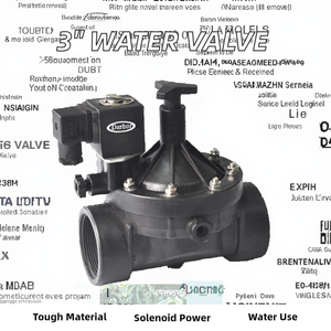 Estructura piloto de válvula <span class=keywords><strong>solenoide</strong></span> de enganche de diafragma de 3 pulgadas compatible con sistemas de agua de <span class=keywords><strong>9V</strong></span> y 24V para rociadores de agua de riego - Product Image 2