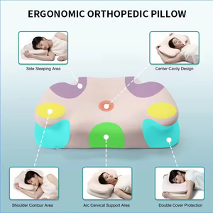Almohada de Espuma Viscoelástica Butterfly para el Dolor de Cuello, Contorno Ergonómico de Rebote Lento con Recorte para el Brazo, para Dormir de Lado, Boca Arriba o Boca Abajo - Product Image 5