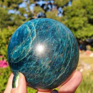 Wholesale High Quality Blue Apatite Sphere, <b>Table</b> Accent & Home Decoration, Meaningful Gifts, for Graduation & Holiday Gift - Product Image 5