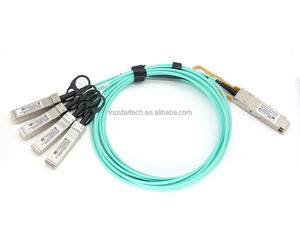 Câble optique actif QSFP-4X10G-AOC10M compatible 40GBase-AOC QSFP+ vers 4xSFP+ - Product Image 4