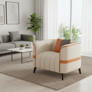 <span class=keywords><strong>Canapé</strong></span> compact moderne et minimaliste deux/trois places <span class=keywords><strong>pour</strong></span> petit salon, appartement locatif et réception professionnelle - Product Image 2