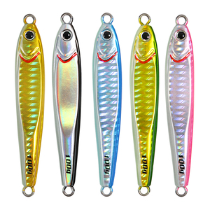 8 Leurres De Pêche En Métal, Plomb, Forme Poisson, Chute Lente, Parfaits Pour Mer Et Rivière