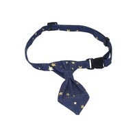 Collier pour animaux de compagnie en denim avec cravate de gentleman, réglable pour chat et petit chien
